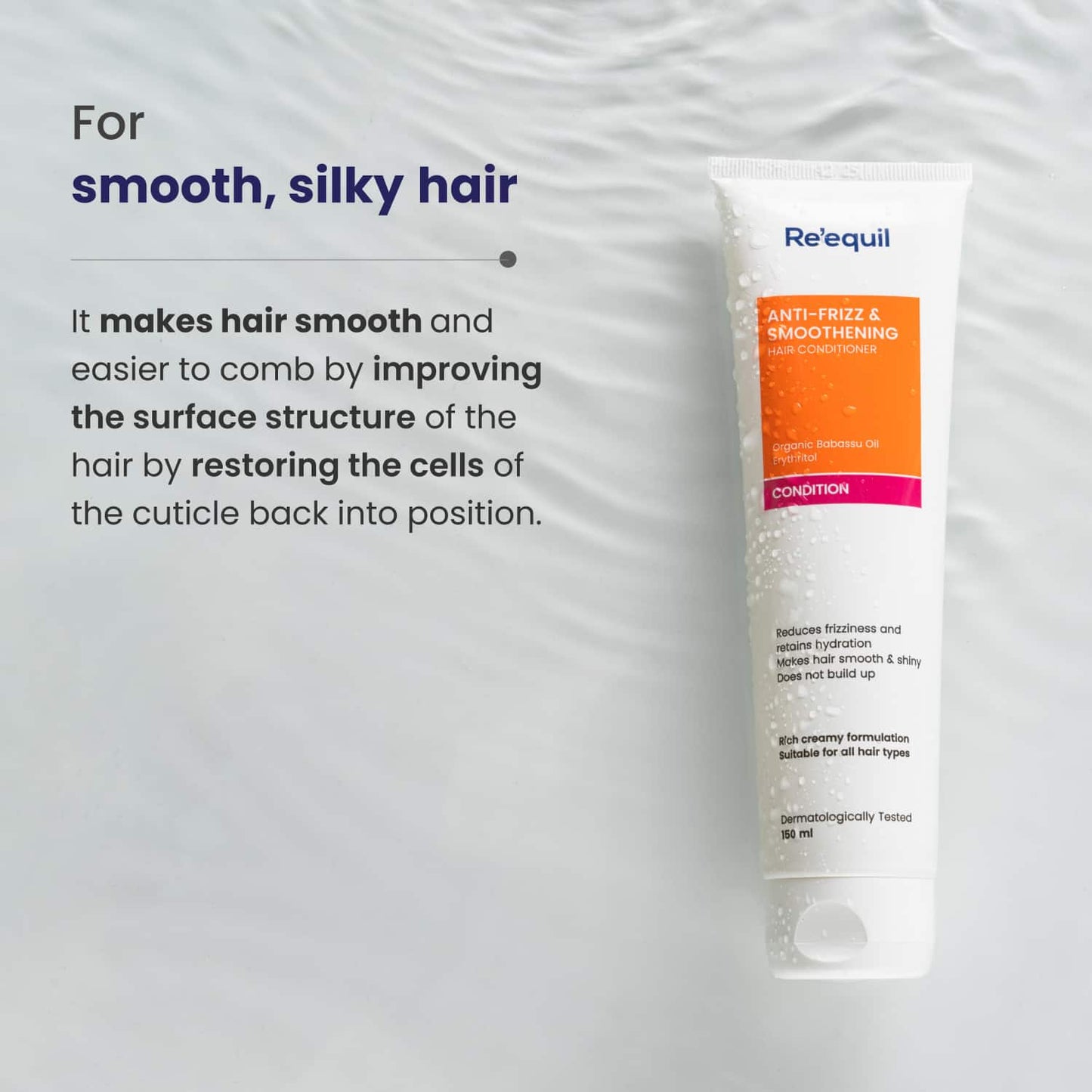 Re'equil Babassu AntiFrizz And Smoothening Hair Conditioner (150ml)