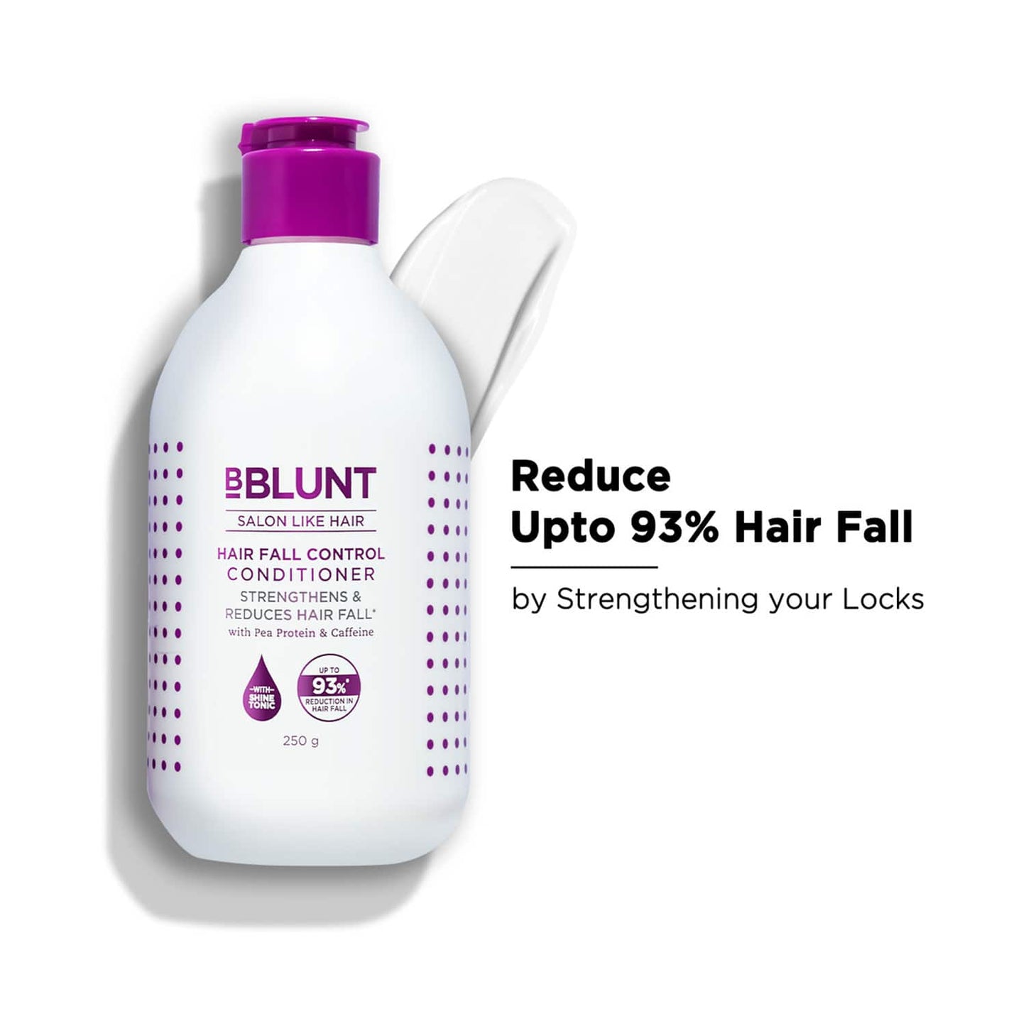 BBlunt Hair Fall Control Conditioner Pea Protein & Caffeine For Stronger Hair (250g)