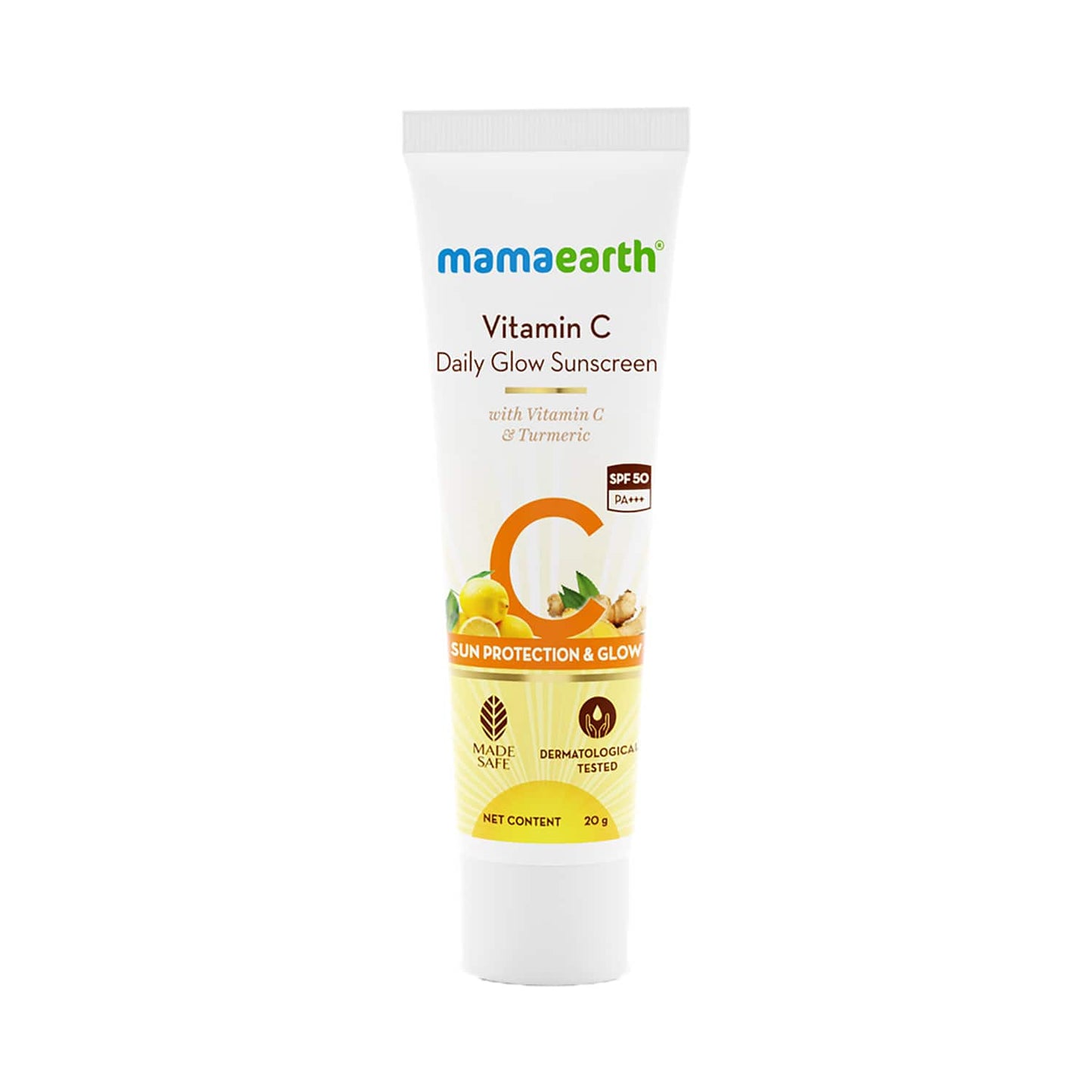 Mamaearth Vitamin C Daily Glow Sunscreen SPF 50 PA++ (20g)