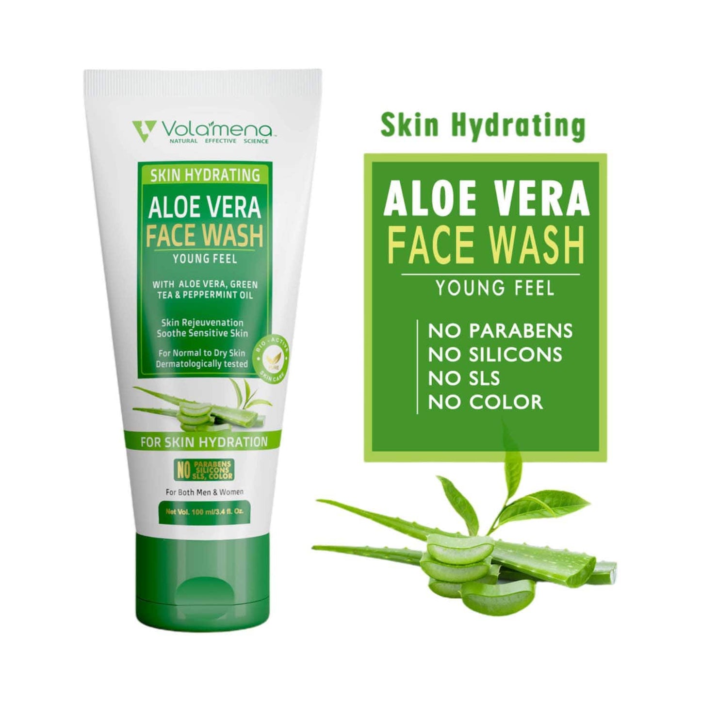 Volamena Aloe Vera Youngfeel Facewash (100ml)