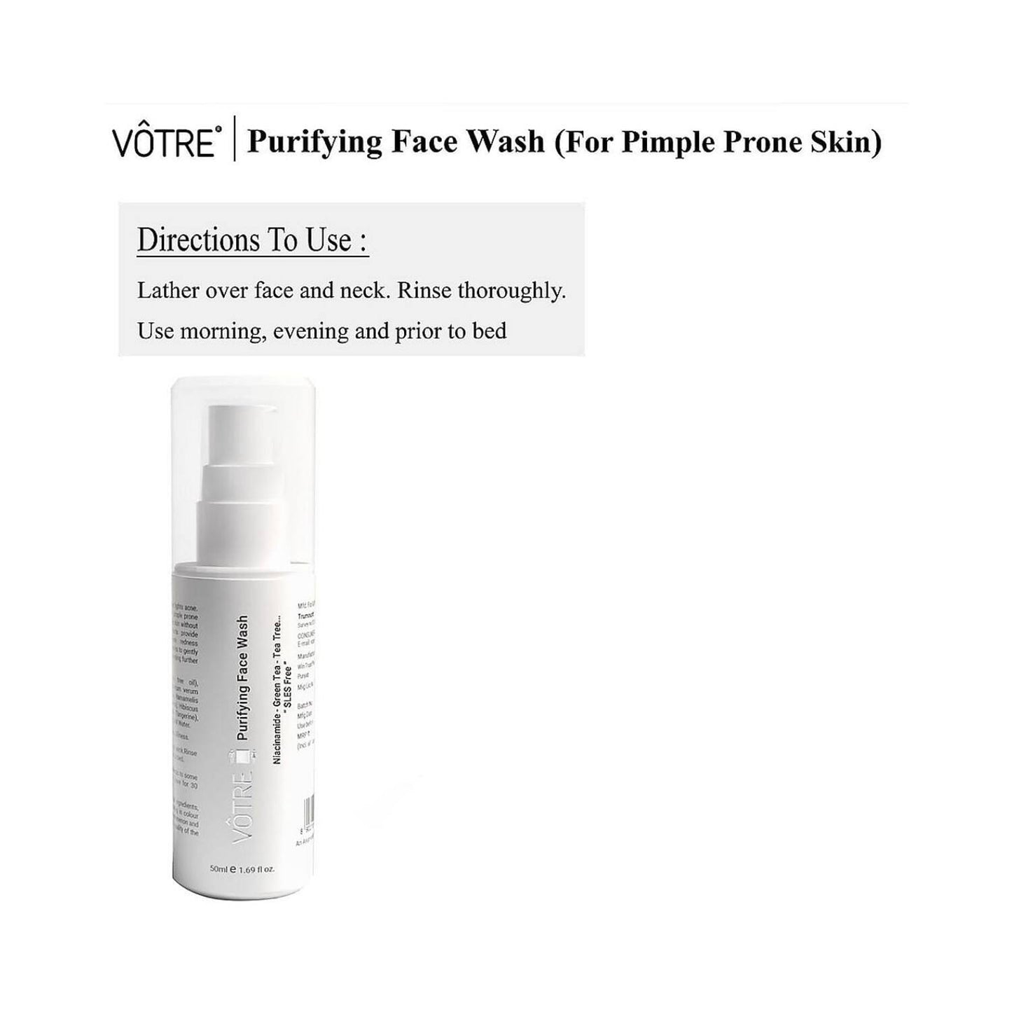 VOTRE Purifying Facewash (50ml)