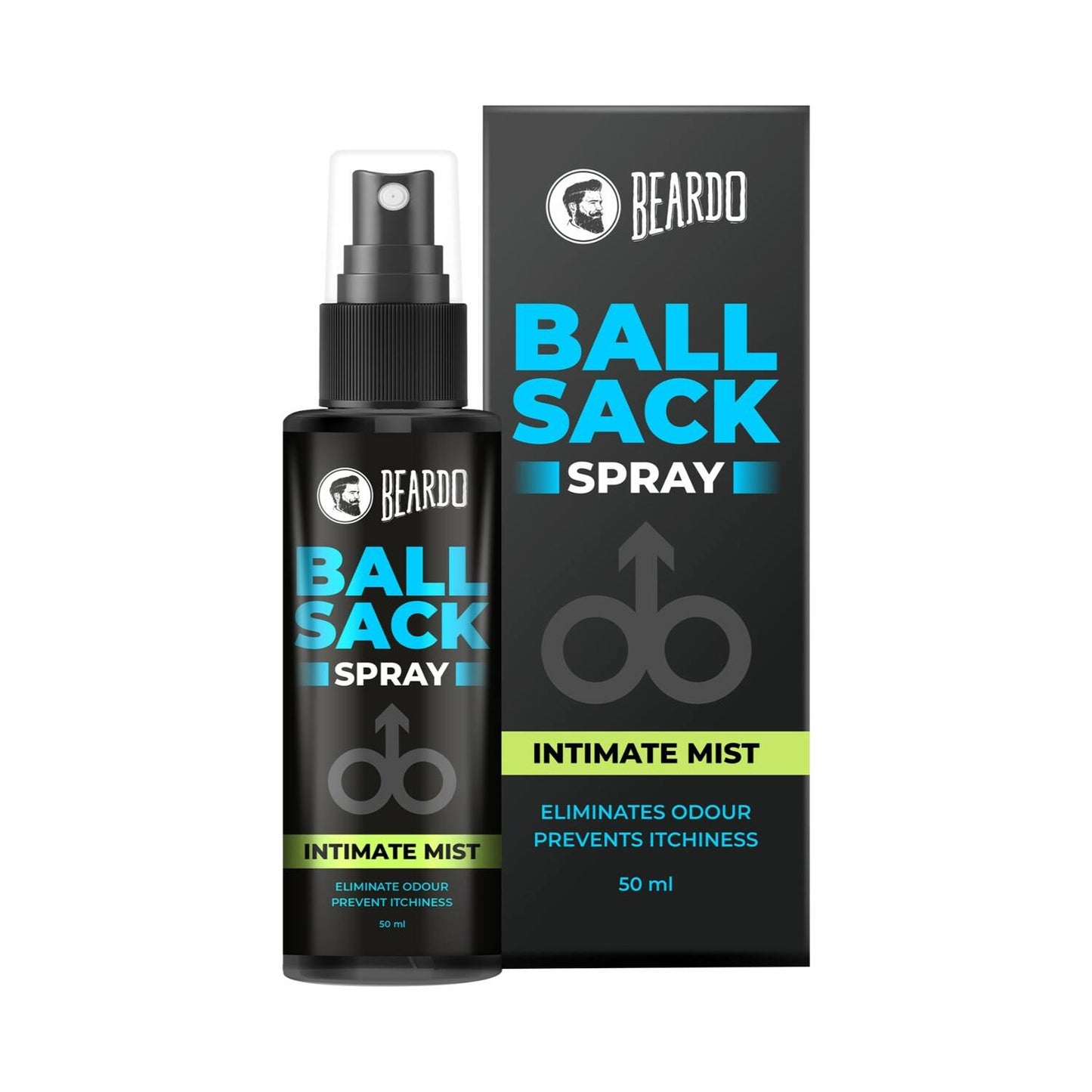 Beardo Ball Sack Intimate Wash (100 ml), Ball Sack Spray (50 ml) (Set of 2) Combo