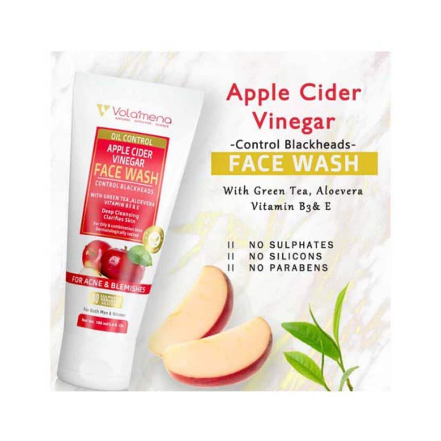 Volamena Apple Cider Vinegar Facewash (100ml)