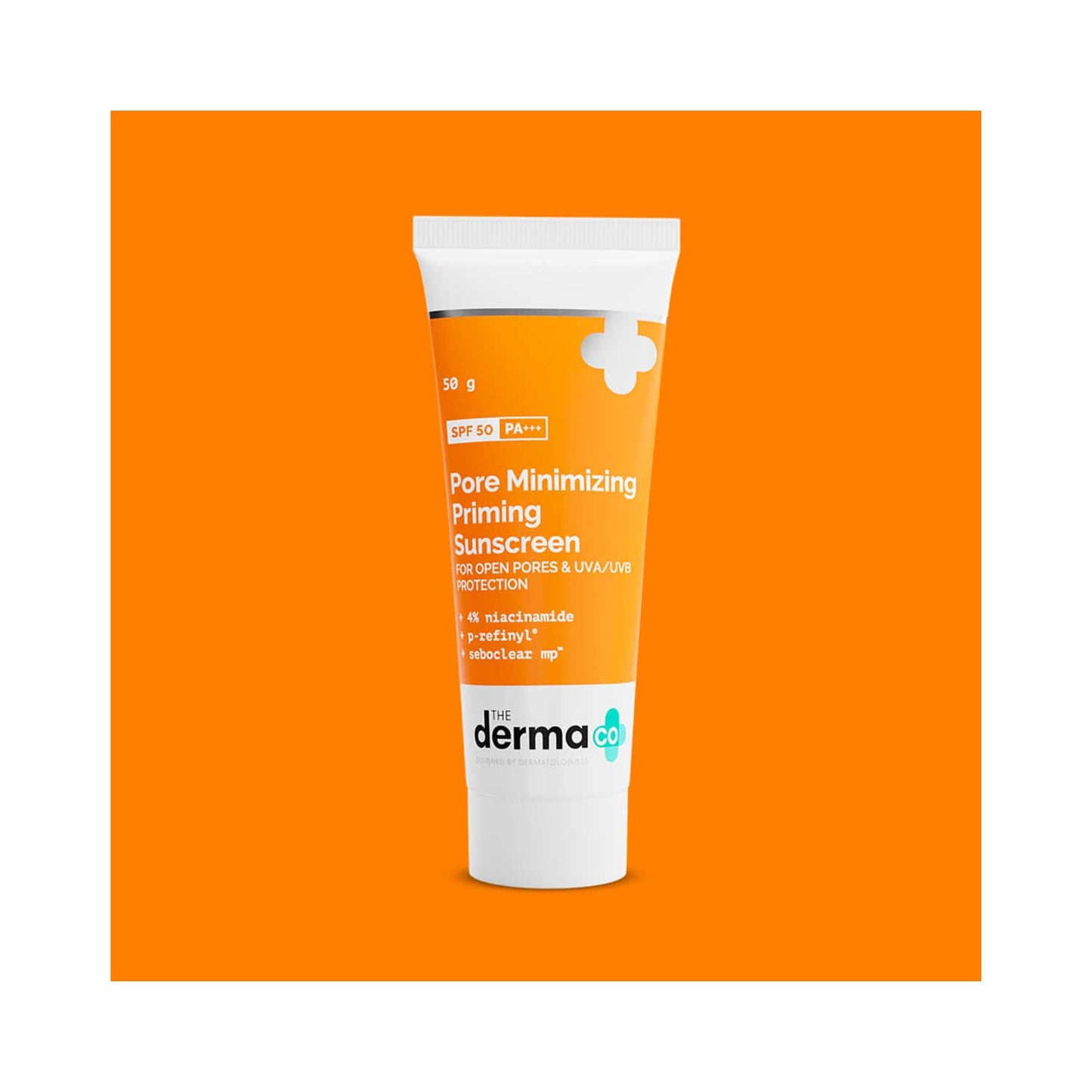 The Derma Co Pore Minimizing Priming Sunscreen With SPF 50 PA++ (50g)