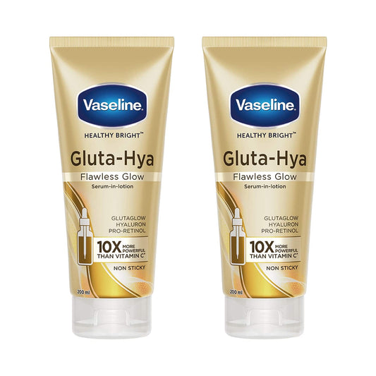 Vaseline Gluta-Hya Flawless Glow Serum-In-Lotion - Pack of 2 Combo