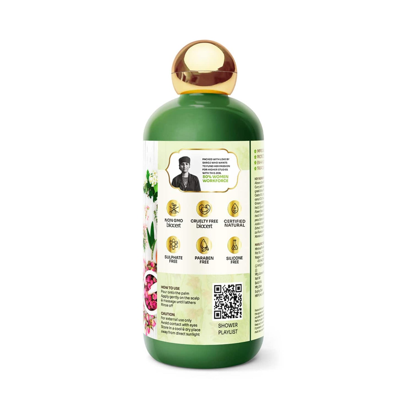 Vedic Valley 21 Tatva Brewed Herb Natural Shampoo - (300ml)