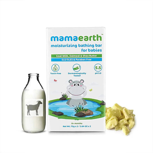 Mamaearth Moisturizing Bathing Bar Soap For Babies (2Pcs)