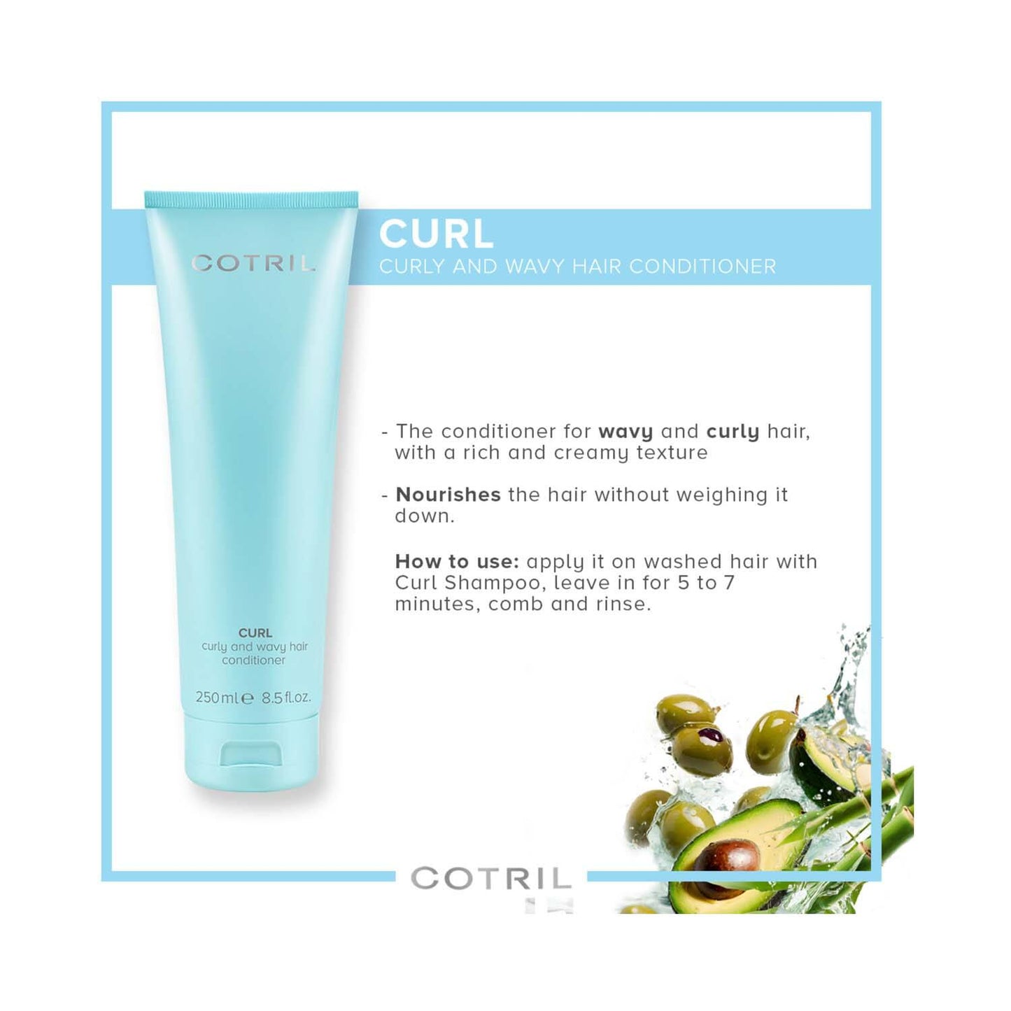 COTRIL Curl Curly And Wavy Hair Conditioner (250 ml)