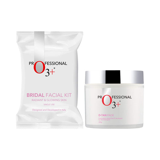 O3+  D-Tan Face Pack (300g) & Bridal Facial Kit - Radiant & Glowing Skin Combo