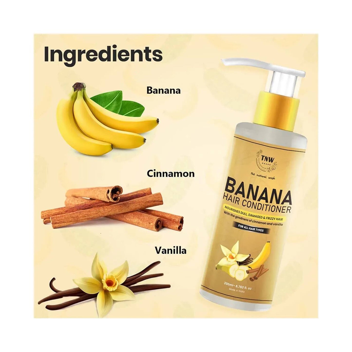 TNW The Natural Wash Banana Hair Conditioner (200ml)