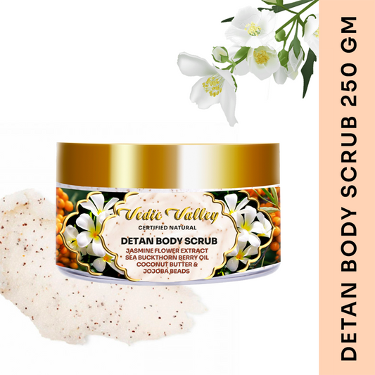 Vedic Valley Natural Jasmine Detan Body Scrub (250g)