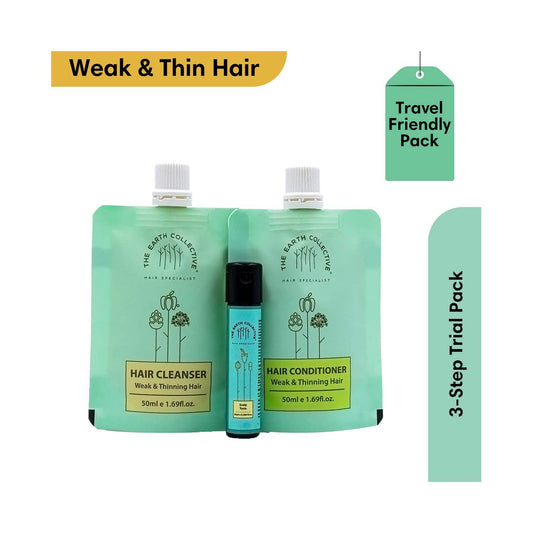 The Earth Collective Thinning Hair Regime Trial Pack (3 Pcs)