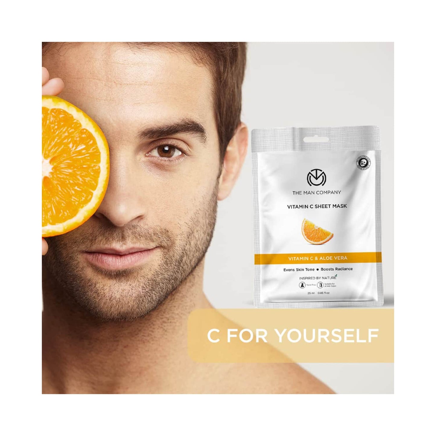 The Man Company Vitamin C Sheet Mask (25ml)