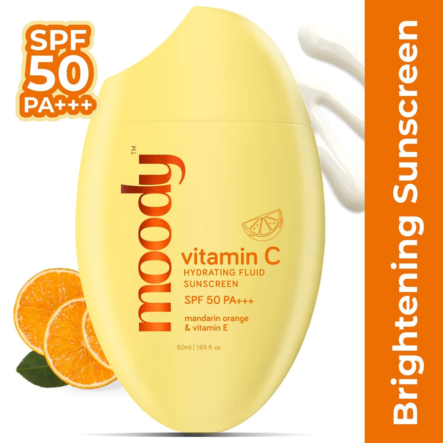 Moody Vitamin C Hydrating Fluid Sunscreen with SPF 50 PA+++ (50 ml)