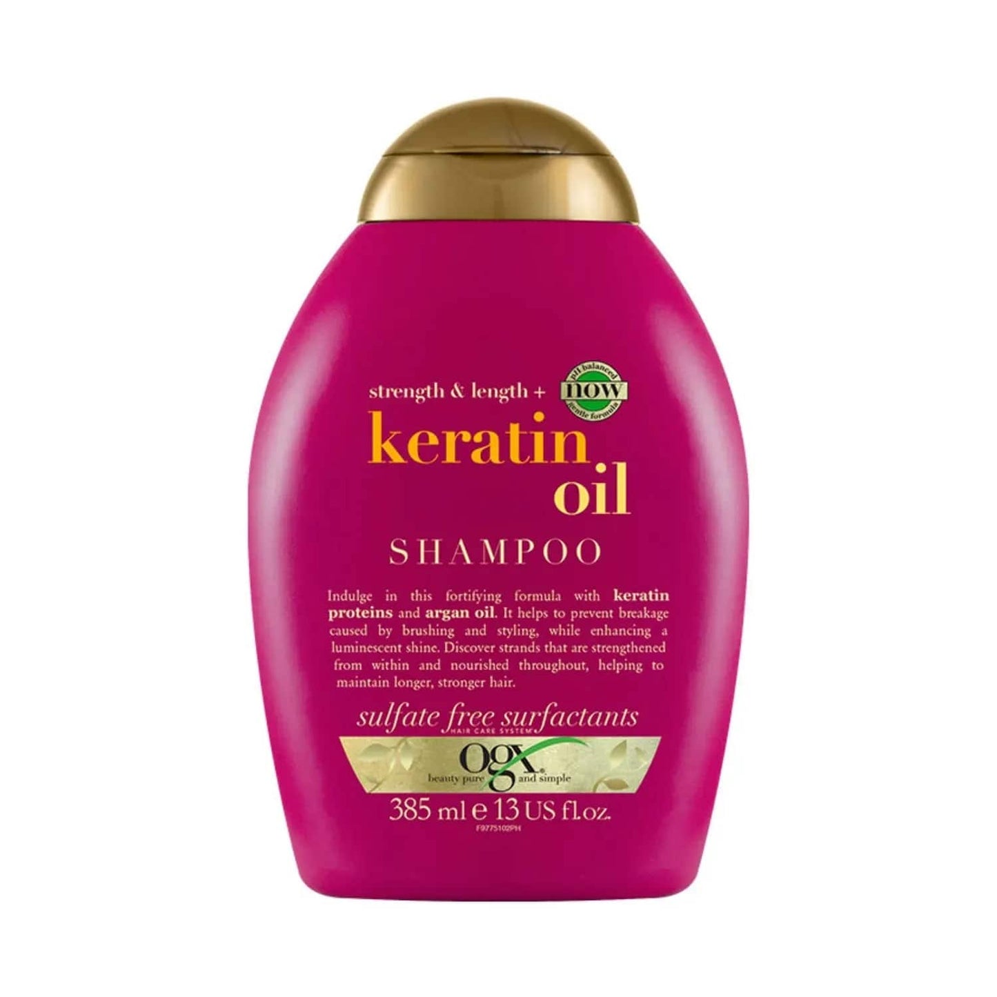 OGX Strength & Length Keratin Oil Shampoo (385ml)