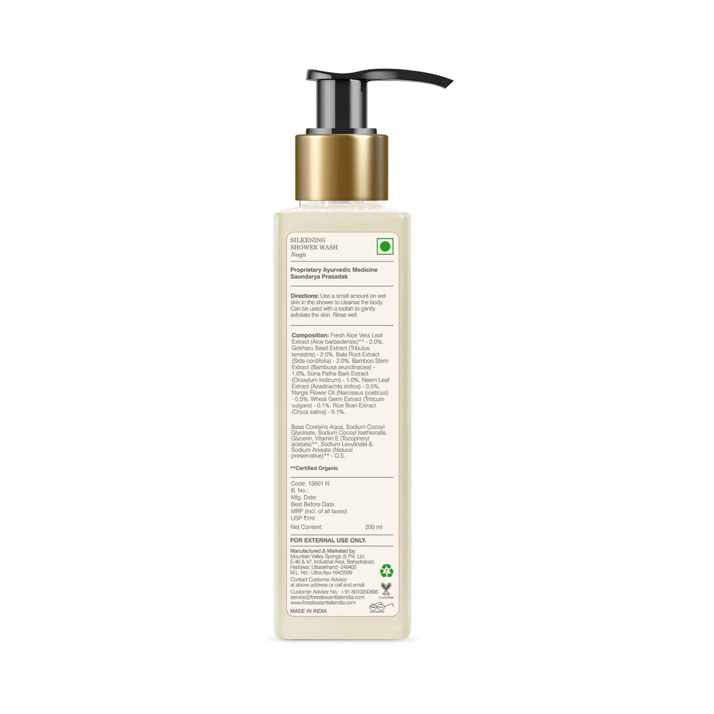 Forest Essentials Nargis Silkening Shower Wash (200ml)