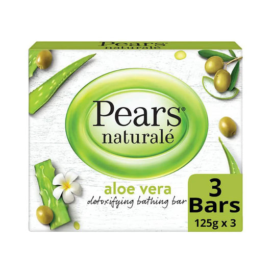 Pears Naturale Aloe Vera Detoxifying Bar Soap (3Pcs)