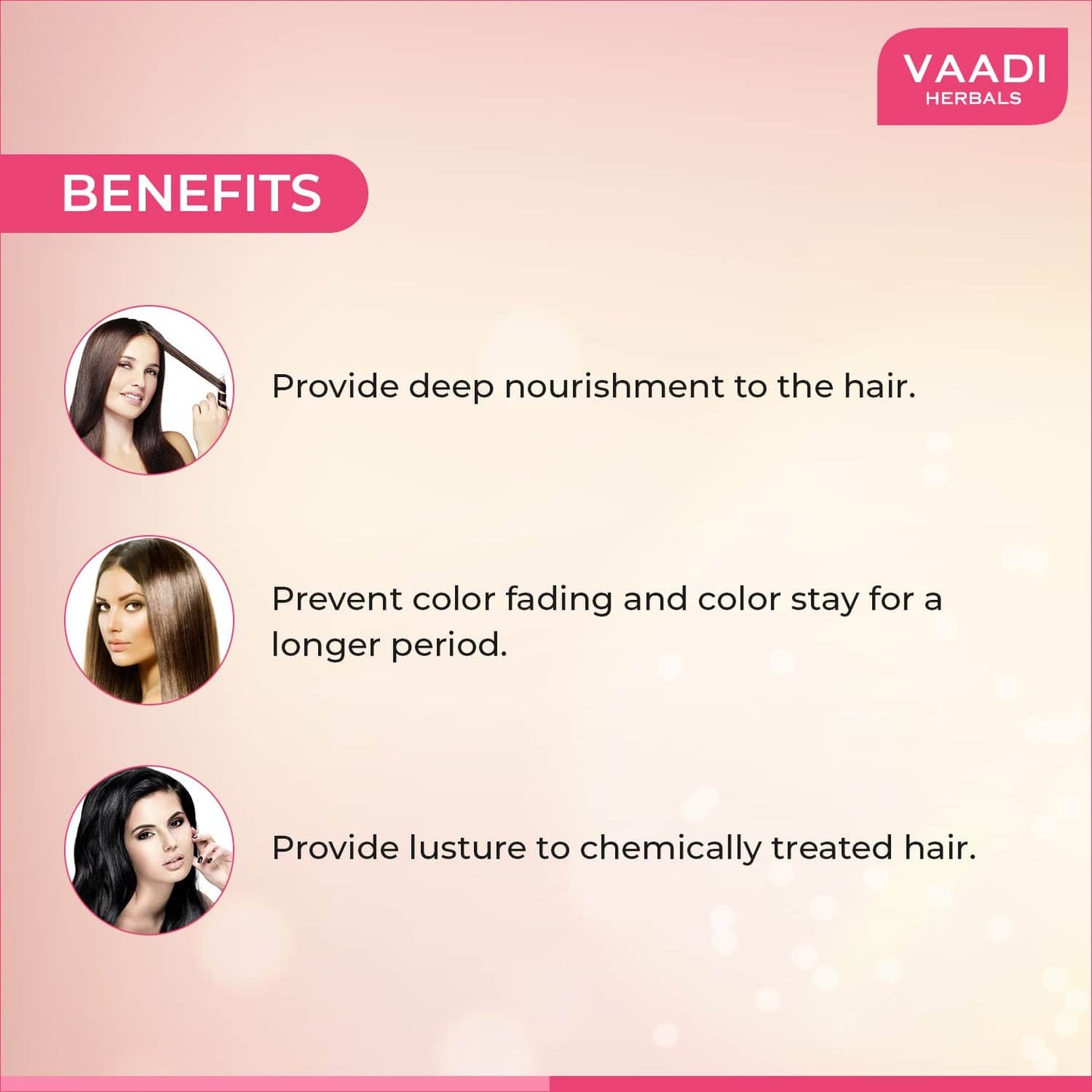 Vaadi Herbals Pink Lotus Shampoo With Honeysuckle Extract Color Preserving (110ml)