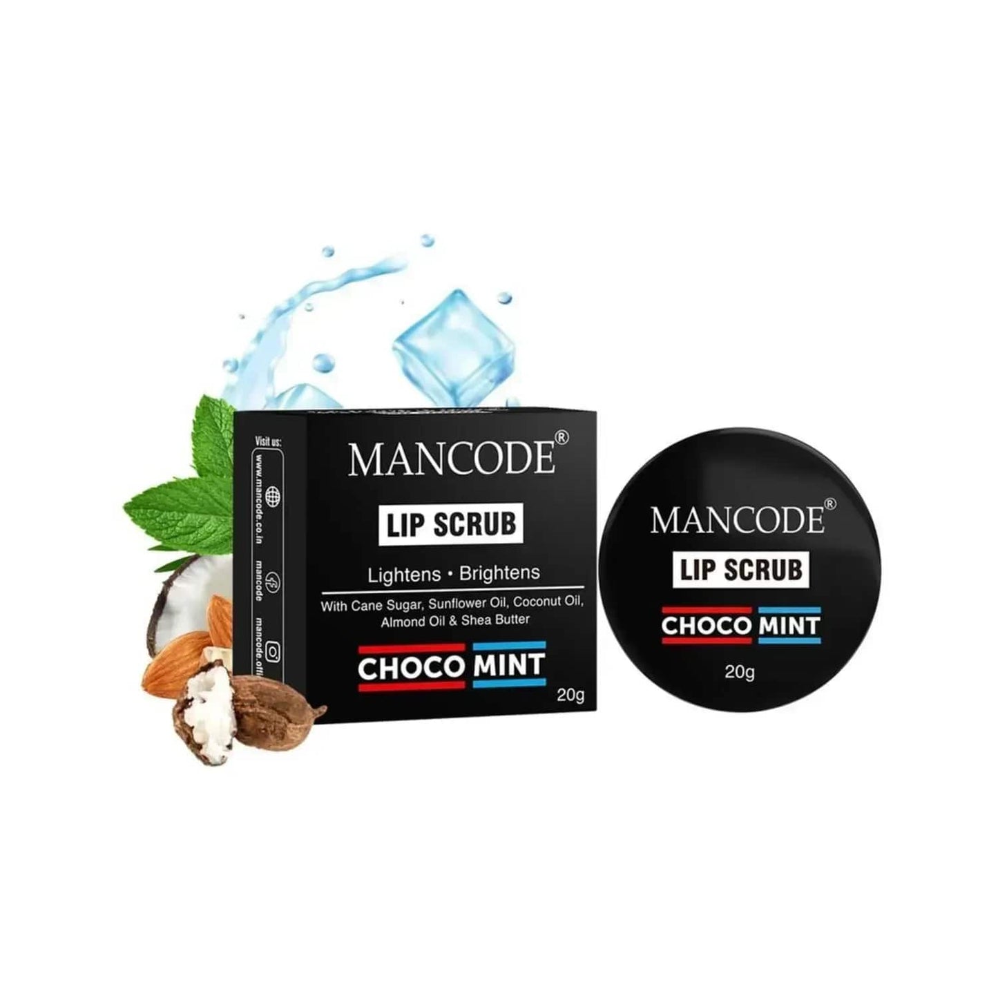 Mancode Choco Mint Lip Scrub - (20g)