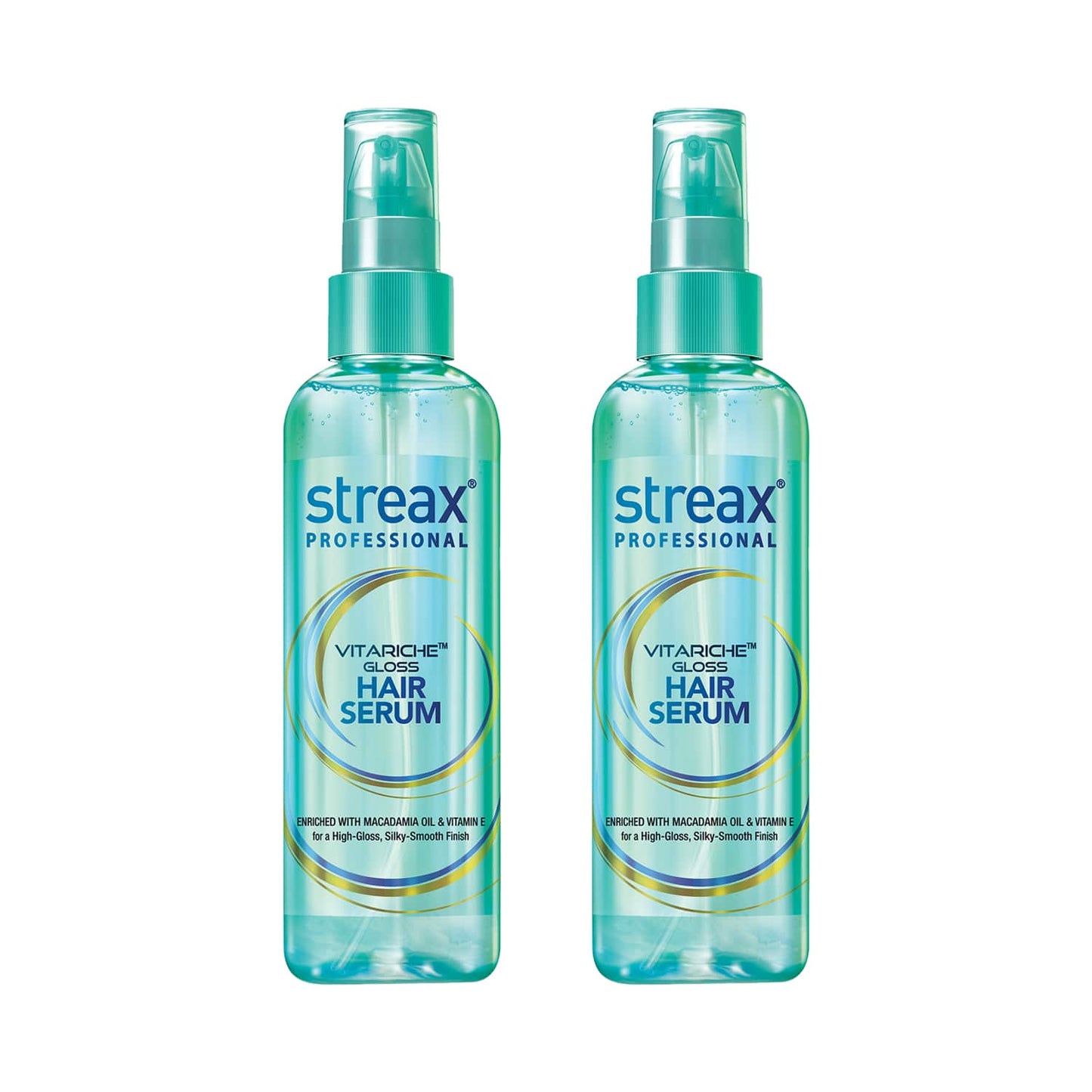 Streax Professional Vitariche Gloss Hair Serum (115ml) - (Pack of 2) Combo