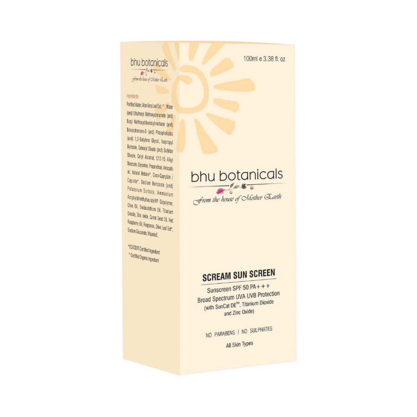 Bhu Botanicals Sunscreen Lotion SPF 50 PA+++ (100ml)