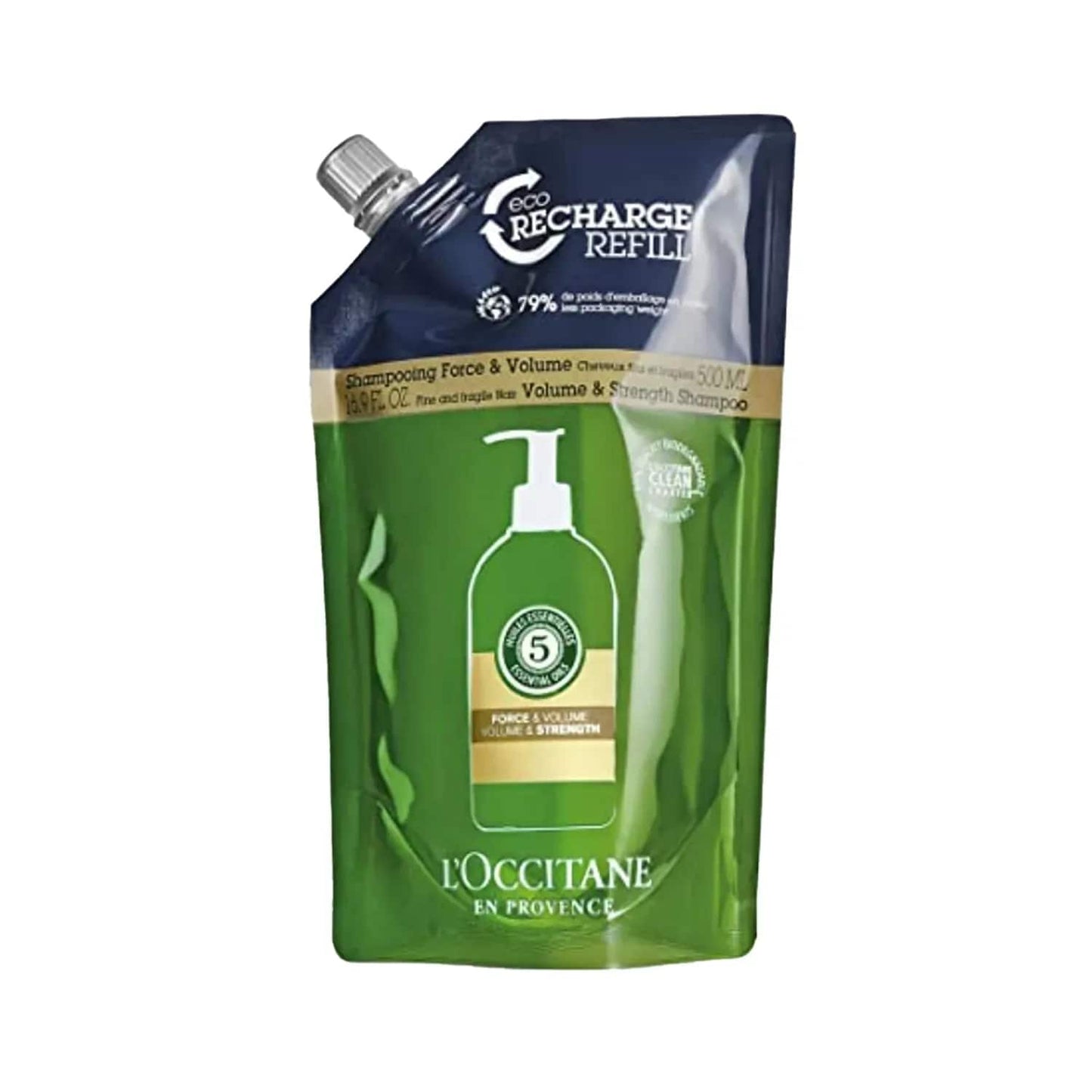 L'occitane Strength & Volume Shampoo Refill - (500ml)