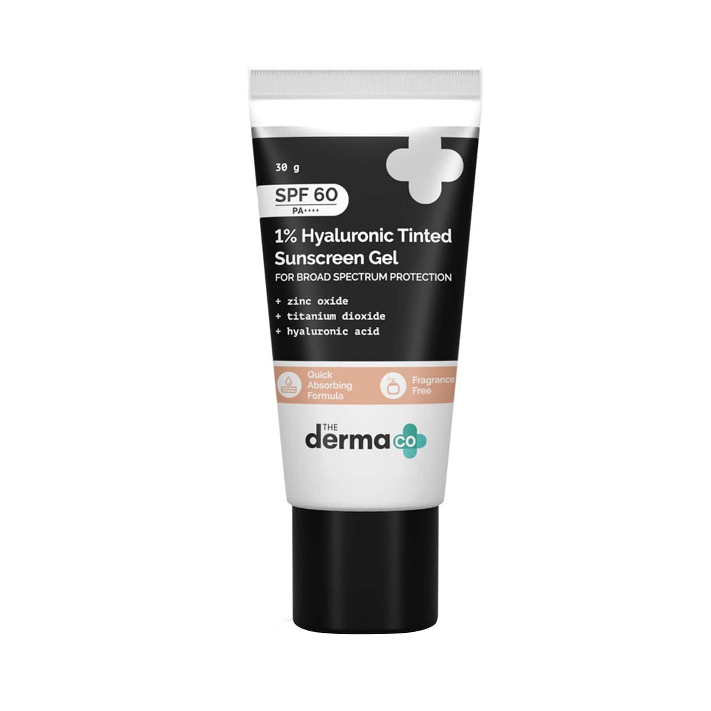 The Derma Co 1% Hyaluronic Tinted Sunscreen Gel With SPF 60 PA++ (30g)