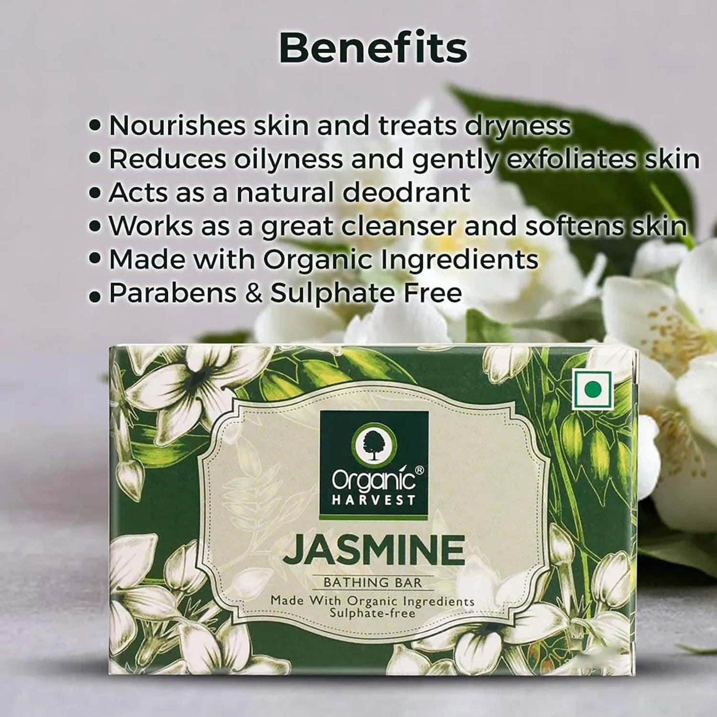 Organic Harvest Jasmine Bathing Bar (125g)