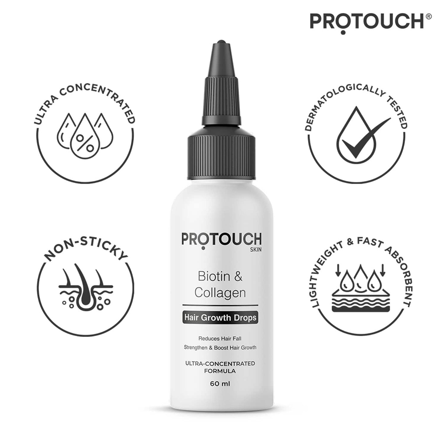 Protouch Hair Growth Maximizer Combo - Hair Growth Serum & Oil, Reduces Hair fall, Boost Regrowth