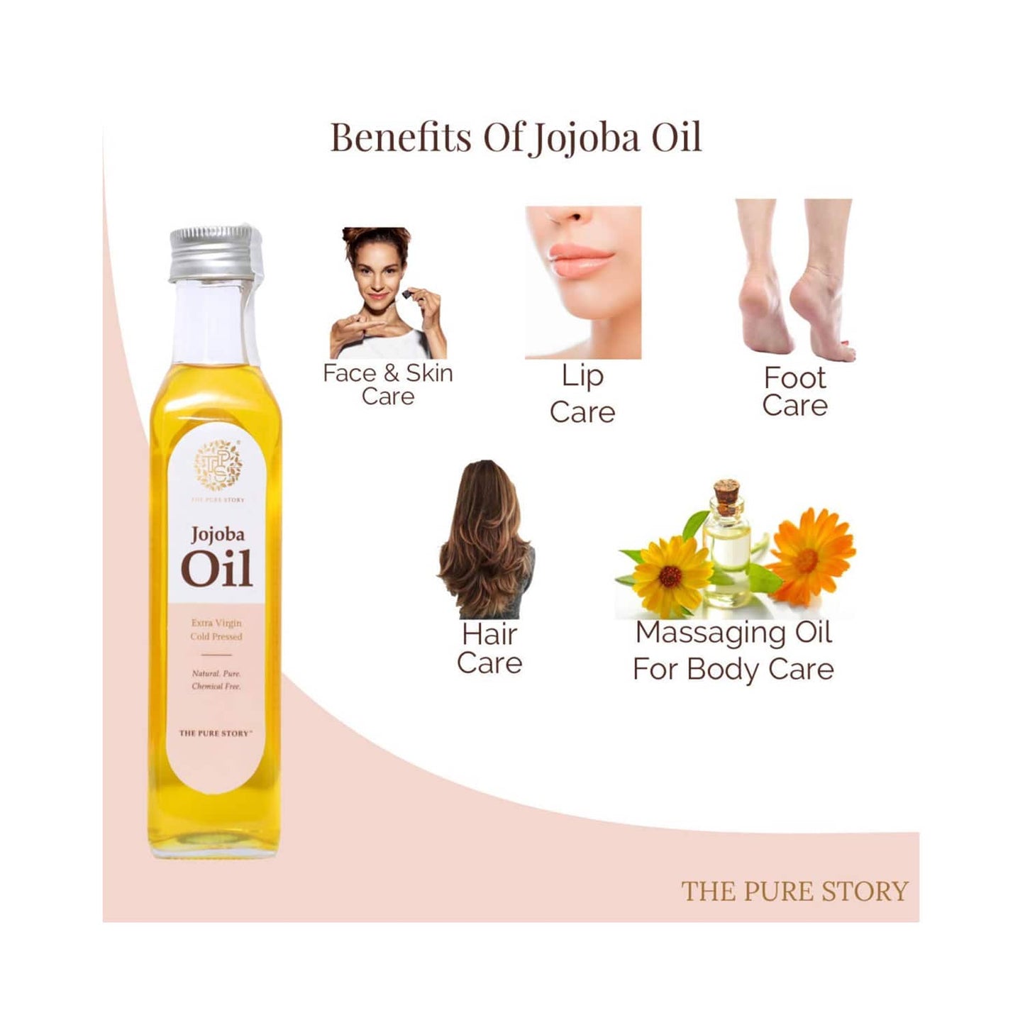 The Pure Story Jojoba Oil (100ml)