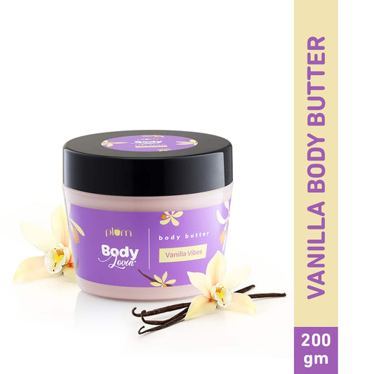 Plum BodyLovin' Vanilla Vibes Body Butter | Intense Moisture | Rich Shea Butter Formula (200g)