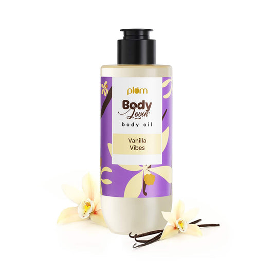 Plum BodyLovin' Vanilla Vibes Body Oil | Intense Moisture | Instant Glow | Non-Greasy (200ml)