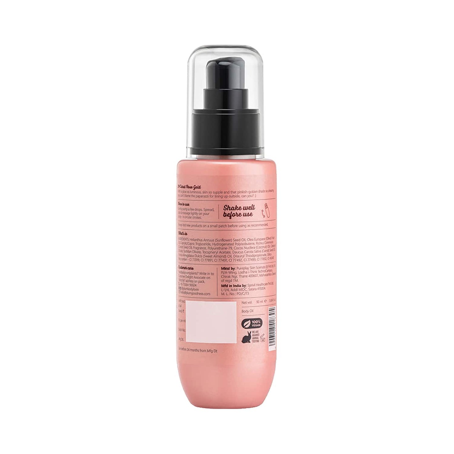 Plum Bodylovin Rose Gold Body Shimmer Oil (90 ml)