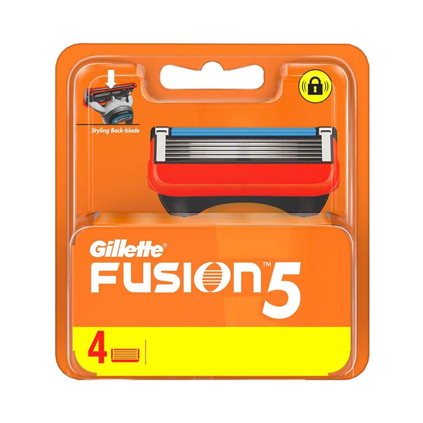 Gillette Fusion Manual Blades for Perfect Shave and Perfect Beard Shape (4Pcs)