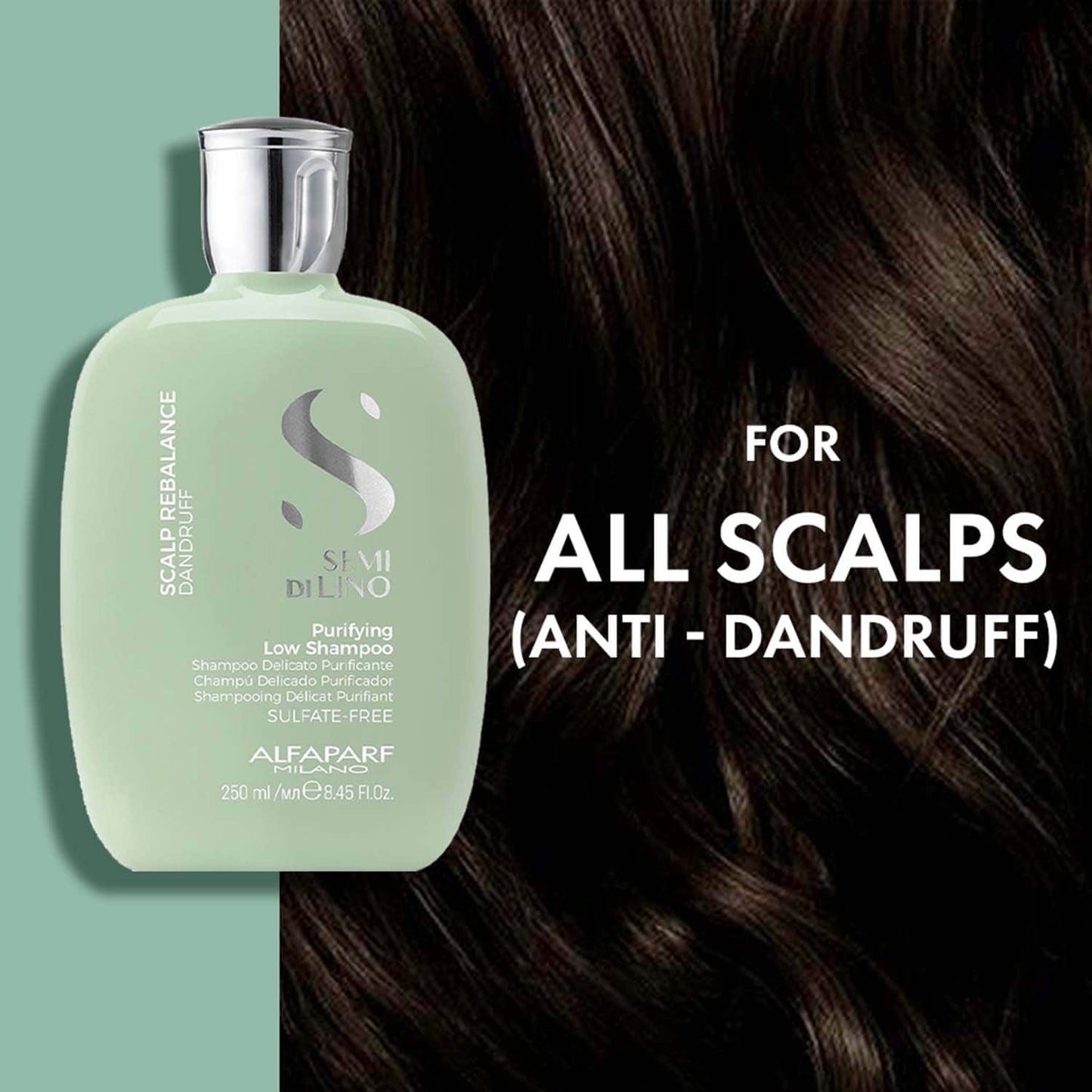 Alfaparf Milano Scalp Rebalance Purifying Low Shampoo - Anti Dandruff For All Scalps (250 ml)