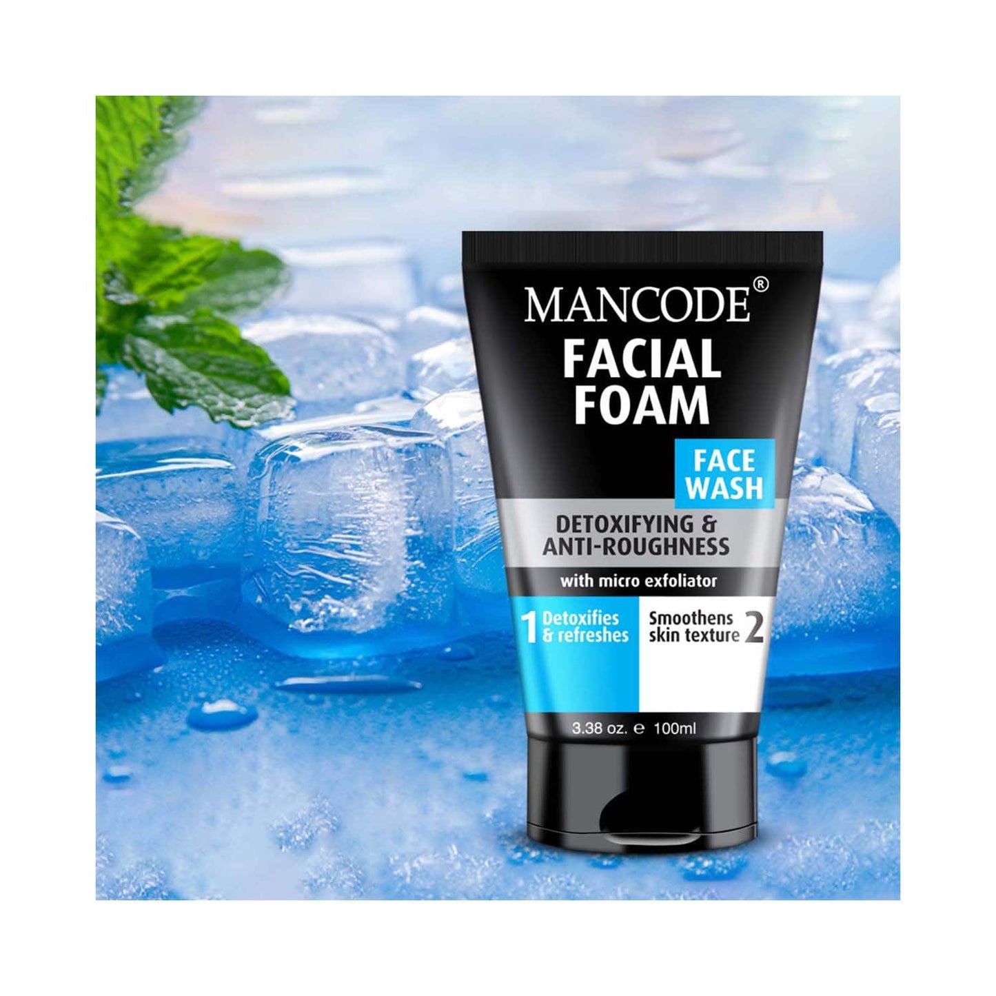 Mancode Facial Foam Face Wash For Men (100 ml)