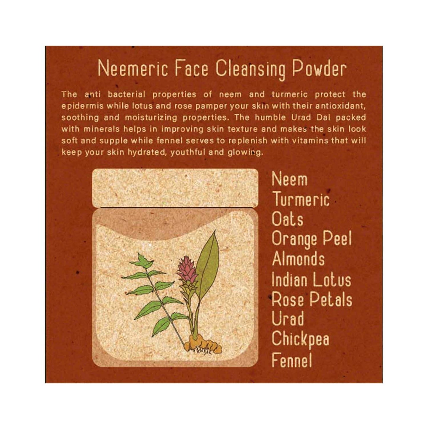 Herbal Me Neemeric Natural Face Cleansing Powder (75g)