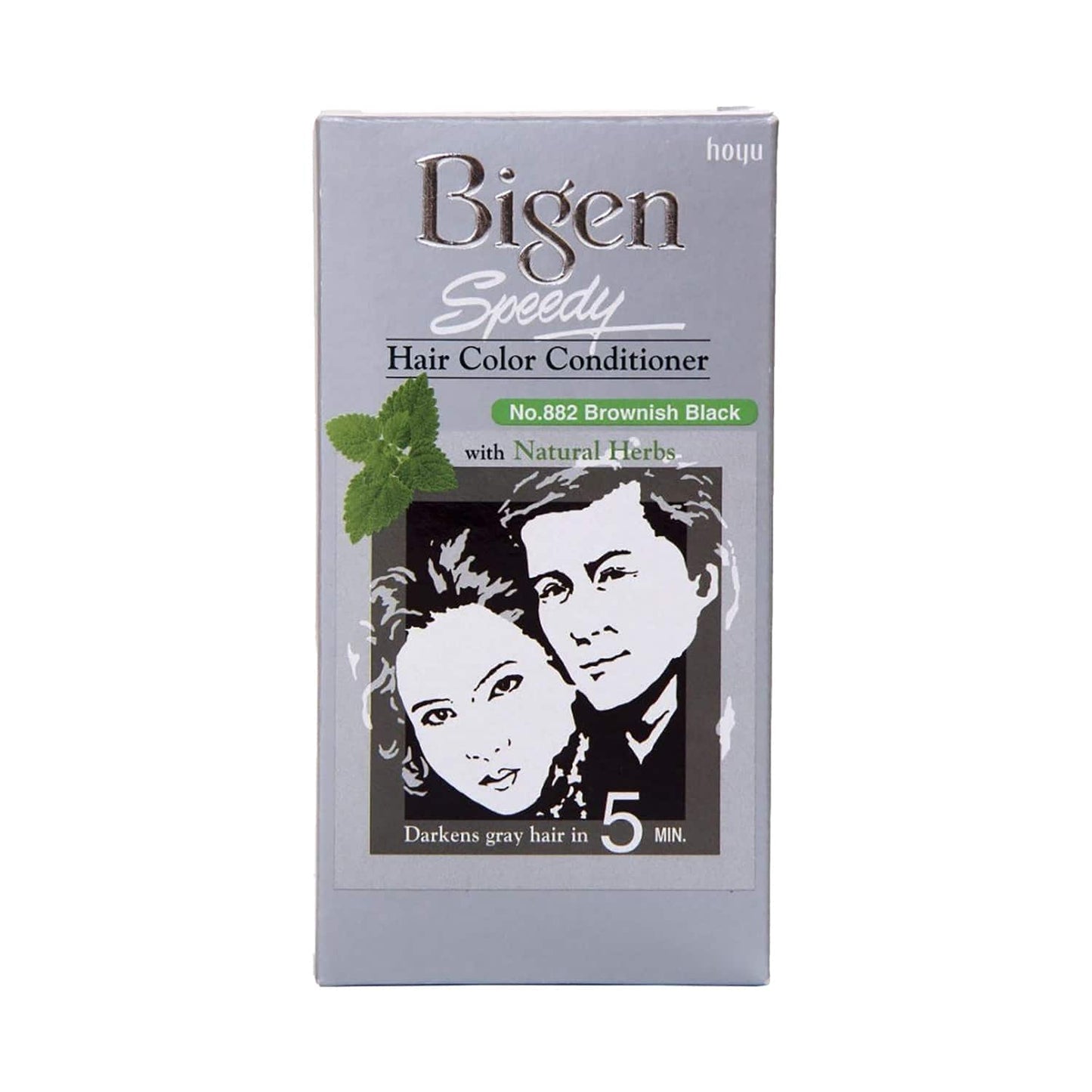 Bigen Speedy Hair Color - 882 Brownish Black (80g)