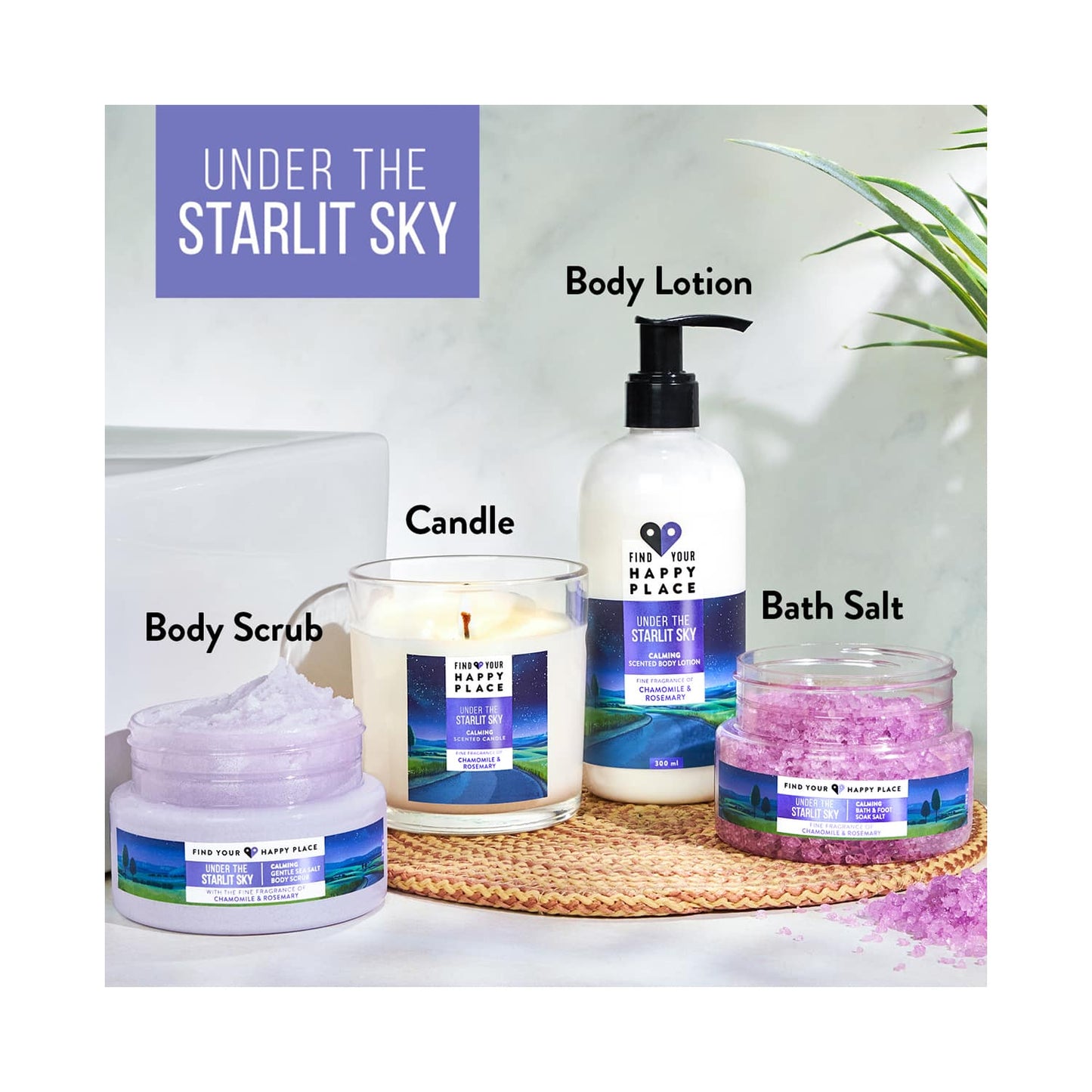 Find Your Happy Place Under The Starlit Sky Bath & Foot Soak Salt (250g)