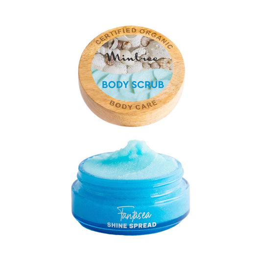 Mintree Certified Organic Fantasea Sugar Scrub For Exfoliates & Brightens Skin, Removes Tan (150g)