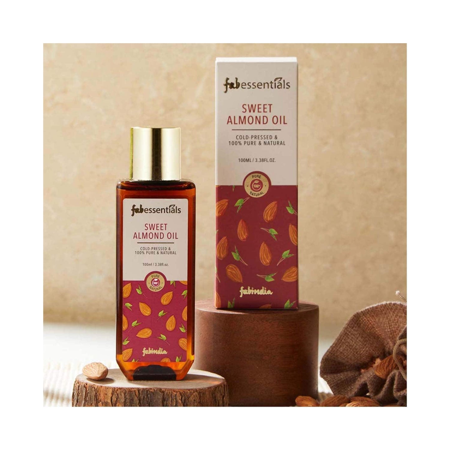 Fabessentials by Fabindia Sweet Almond Oil (100 ml)