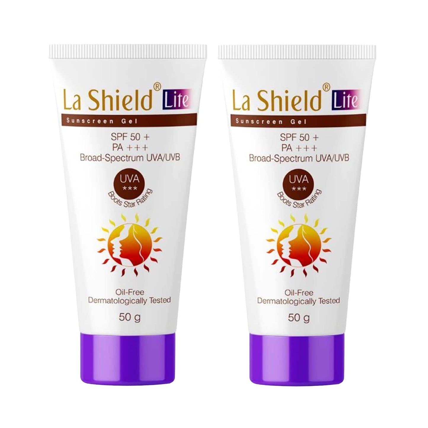 La Shield Lite SPF 50+ & PA+++ Sunscreen Gel Pack of 2 (50 g) Combo