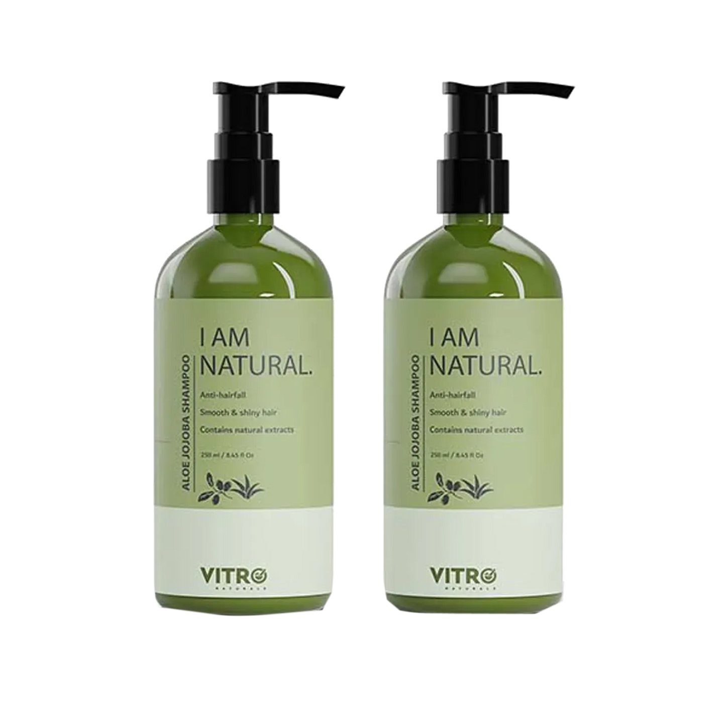 Vitro Naturals I Am Natural Aloe Jojoba Shampoo (500gm) (2Pc)