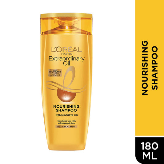 L'Oreal Paris Extraordinary Oil Nourishing Shampoo for Dry & Dull Hair (180ml)