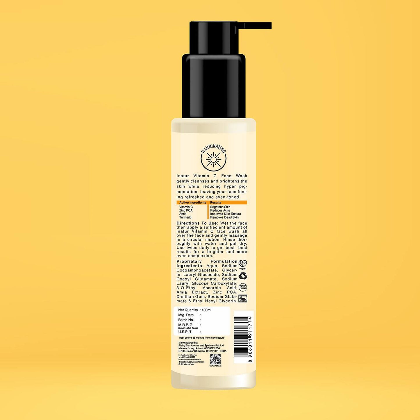 Inatur Vitamin C Face Wash (100ml)