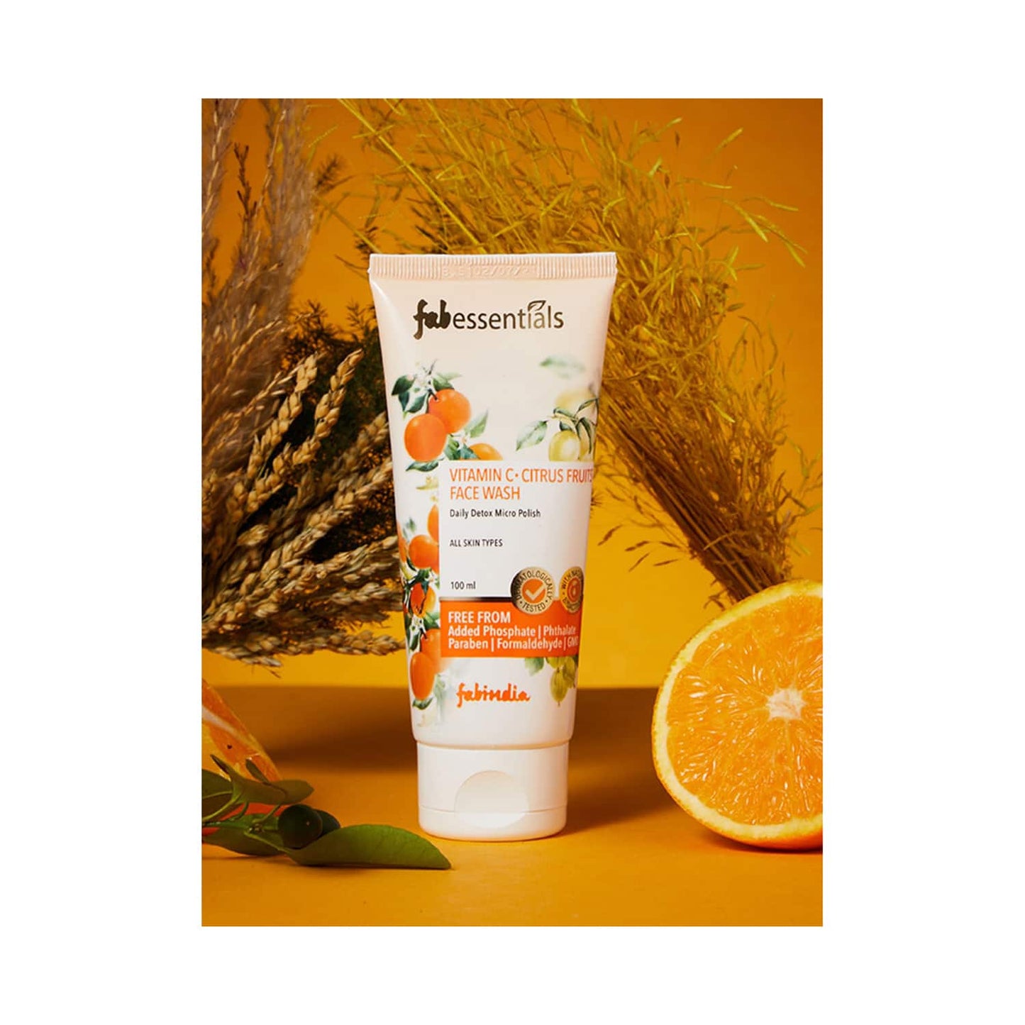 Fabessentials by Fabindia Vitamin C Citrus Fruits Facewash (100ml)