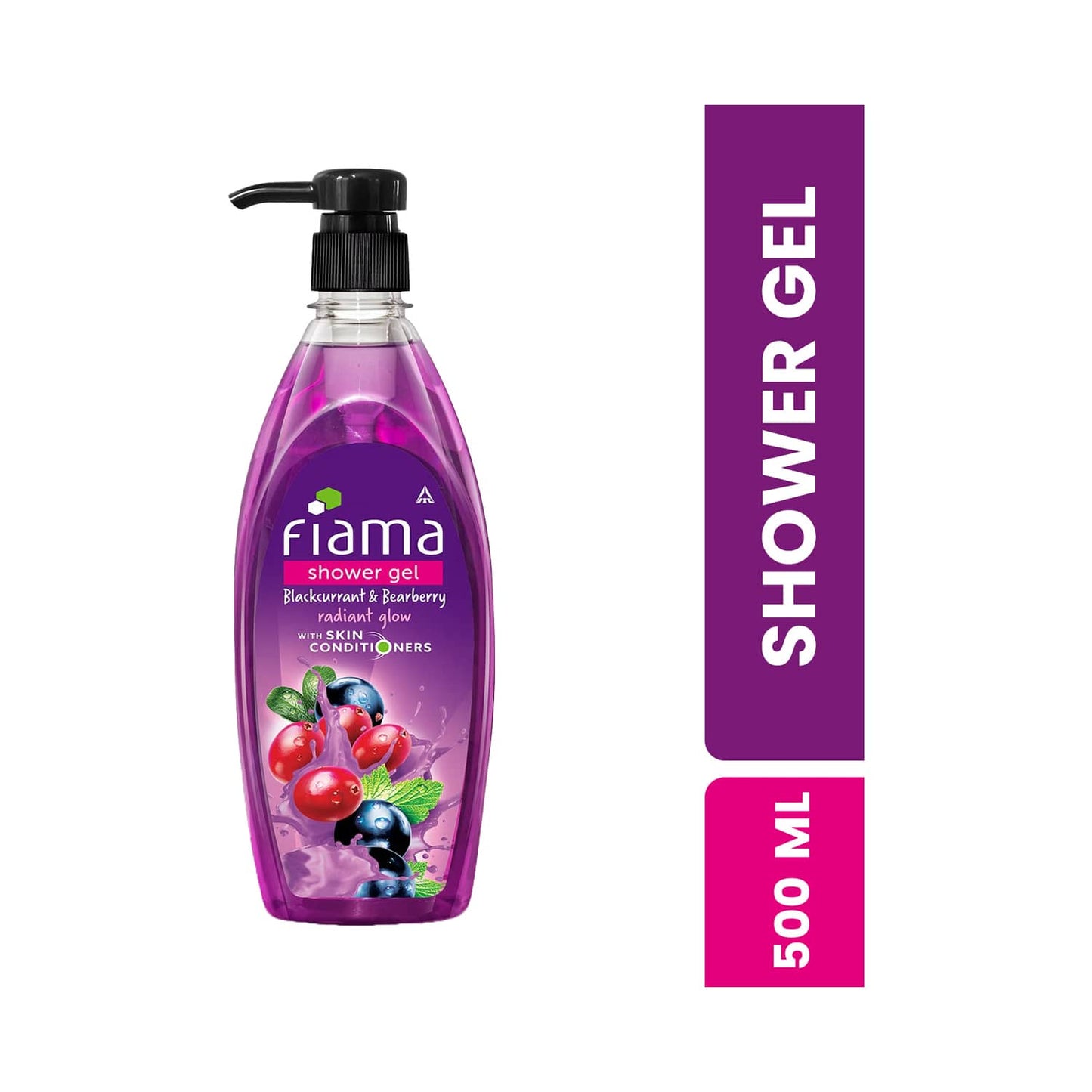 Fiama Blackcurrant & Bearberry Radiant Glow Shower Gel With Skin Conditioners (500ml)