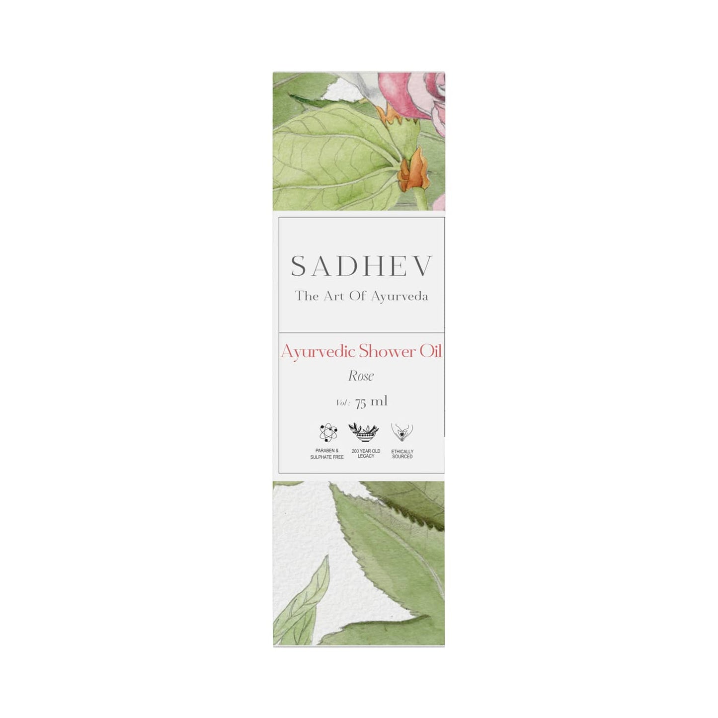 Sadhev Ayurvedic Rose Shower Oil (75ml)