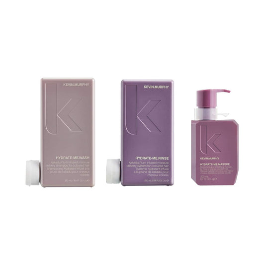 Kevin Murphy Hydrate-Me Wash, Hydrate-Me Rinse, and Hydrate-Me Masque Hydration Deluxe Trio