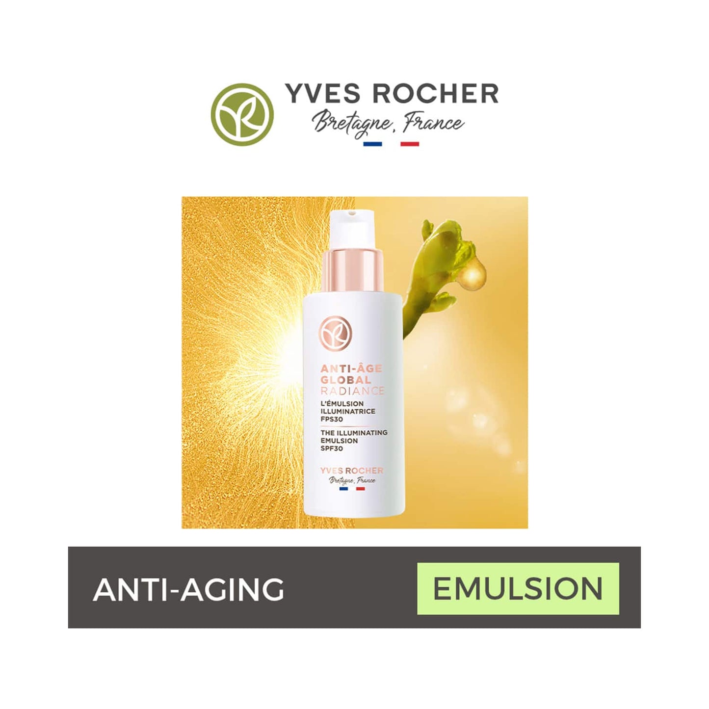 Yves Rocher Anti Age Global Radiance The Illuminating Emulsion SPF 30 PA+++ (50ml)